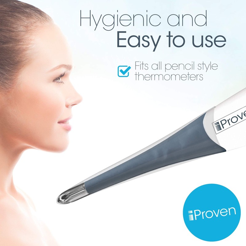 iProven Disposable Probe Covers for Oral Thermometer and Rectal Thermometer,