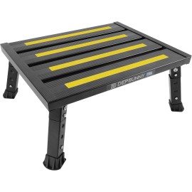Unbranded Non-Slip Adjustable Height Aluminum RV Step Stable Foldable Platform Step Stool