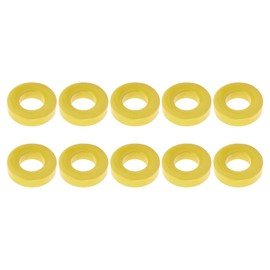YOKIVE Toroid Core Ferrite Ring Iron Powder Inductor Ferrite Rings Good for Power Converters (Yellow White 33.7 mm x 19.3 mm x 11.3 mm) Pack of 10
