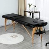 Yaheetech 3-Zone Massage Table, Portable Massage Bench, Height-Adjustable Massage Table