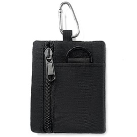 Libra Mini Pouch, Coin Purse, Smart Key, Card, Compact, Small Storage, black (01 black)