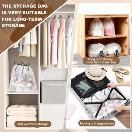 200 Pcs Shoe Bags for Travel, Clear Shoe Bags Durable for Suitcases, Dust Bags for Shoes Reusable Shoe Dust bags Covers for Men and Women, Large Travel Shoe Bag,Storage Bags(11.8" x 15.7")