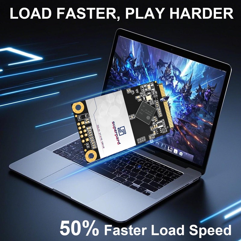 Superpard mSATA SSD 512GB SATA III, Internal SSD Hard Drive,