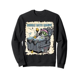 Bubble Bath Bandit Raccoon Funny Relaxing Animal Graphic Sweatshirt