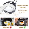 Yubng 3.5 inch Egg Rings for Frying Eggs ,4 Pack Non-Stick Egg