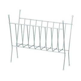 Pearl Metal N-7888 Magazine Rack, Wire, Width 15.0 inches (38 cm), Depth 6.7 inches (17 cm), Height 13.0 inches (33 cm), Magazine Silver