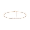 Pancert Rose Gold Leaf Bracelet for Women Dainty Cute Tiny