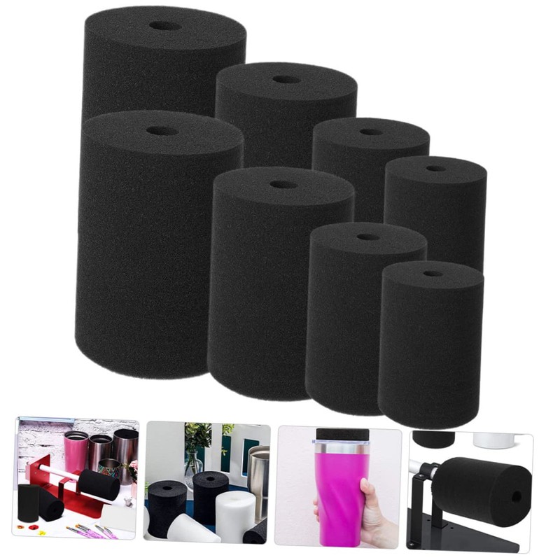 TEHAUX Cup Turner Supplies 8 Pcs Tumbler Turner Sponges Suction