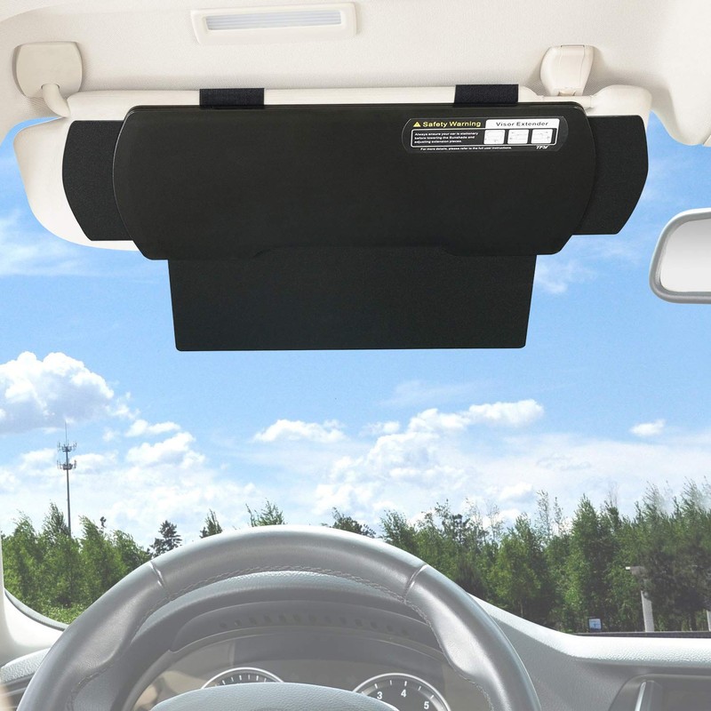 TFY Car Sun Visor Extender for Windshield and Side Window,