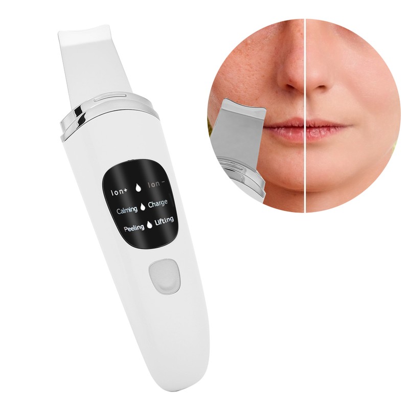 Face Skin Scrubber Vibration Face Peeling Machine Ultrasonic Exfoliating Skin‑Care