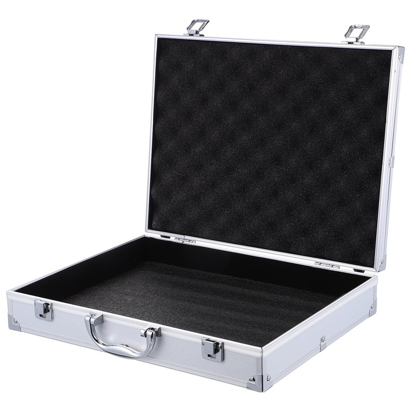 SUPVOX Aluminum Toolbox Lockable Storage Case for Tools Electronics and