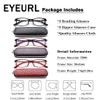 EYEURL Reading Glasses for Women-Blue Light Blocking For Women-3 Pack