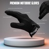 Winter Motorcycle Gloves Men Waterproof Touchscreen Windproof with Hipora Waterproof