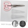 Mikinona 50Pcs Protective Scissor Covers Transparent Eyebrow Trimming Shear Protector