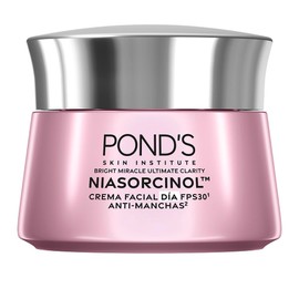 POND'S Crema Facial Antimanchas* Día Bright Miracle Ultimate Clarity con Niasorcinol y FPS 30**, uso de día para una piel luminosa y tono uniforme 50 g