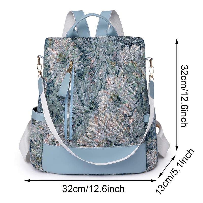 Volumoon Women's Anti-Theft Backpack, 2 in 1 Women's Backpack Waterproof