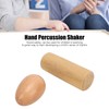 2PCS Wood Egg Shaker Natural Safe Musical Hand Percussion Instrument