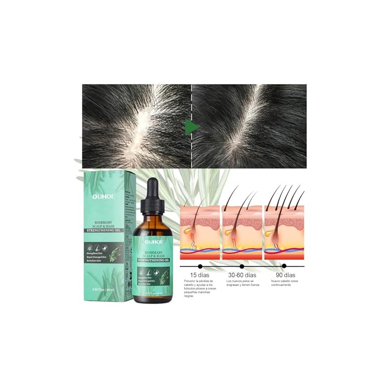 Aceite De RomeroAceite de Romero para El Cabello-100, Aceite Esencial