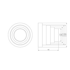 Intelmann Universal Reducer Diameter 80-100 - 120-125 - 150 mm for Ventilation Systems, Transition Piece