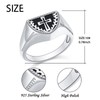 DAOSHANG S925 Sterling Silver Cross Cremation Jewelry for Ashes, Urn