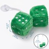 JSCARLIFE Fuzzy Plush Dice 2.95”, Retro Square Plush Hanging Mirror