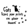 SUPERDANT Cats Wall Decals Black Cat Wall Stickers Cats Leave