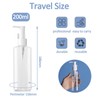 Apstaqeoo 3Pcs 200ML Empty Lotion Dispenser Refillable Clear Plastic Oval