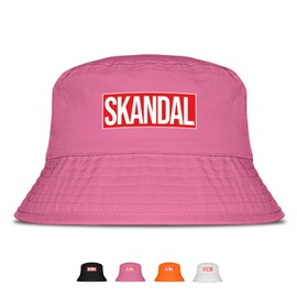Skandal - Lustiger Fischerhut – Der perfekte Sonnenhut für Herren & Damen – Ideal als Malle-Outfit, Party-Accessoire & Festival-Eimerhut für den Strand | Farbe Pink