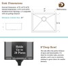 16 Inch Bar Sink Undermount, Delironexu 16x18 Small Bar Sink,