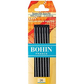 Bohin Boutis Long Needles No 26, Metal, Silver, 0.1 x 0.1 x 5 cm