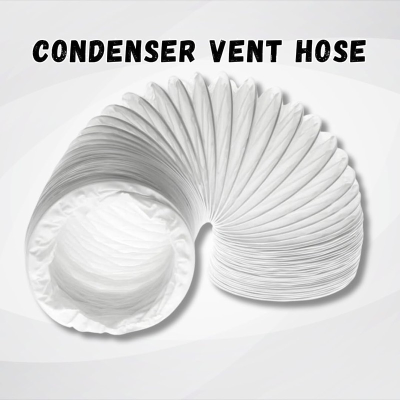 Invero® 4 Meter Universal Condenser Long Vent Hose Flexible Pipe
