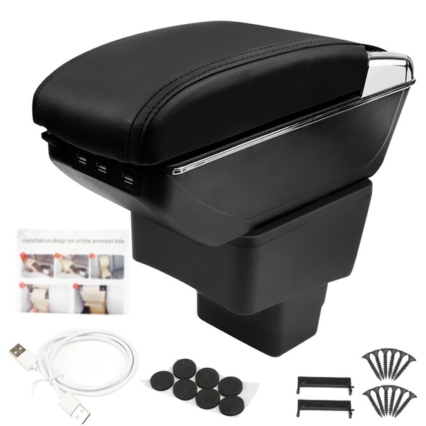 GSTP Center Console Armrest Compatible with Toyota Yaris iA Sedan