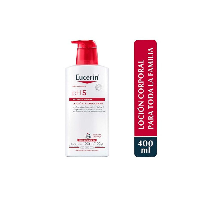 Eucerin Ph5 Crema Corporal Para Piel Sensible O Seca, 400