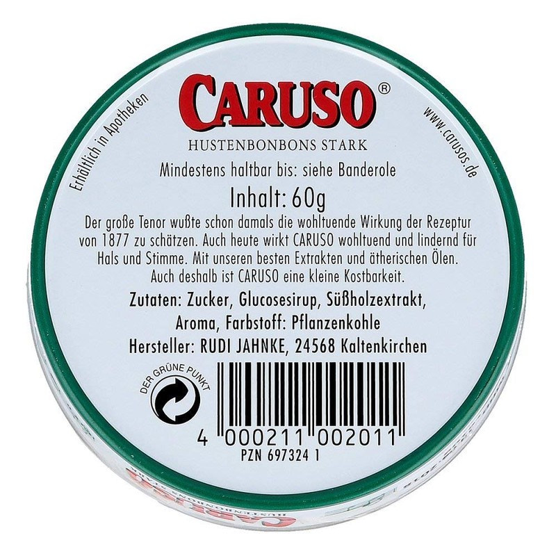 Caruso Strong Cough Drops 60 Grams