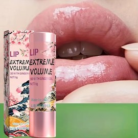 Peptides - Bálsamo labial con aceite de jengibre, crema hidratante para labios, cuidado de labios suavizado no pegajoso, corrector de labios oscuros p