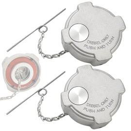 LOBIUTIYA 2Pcs 03-37017-000 Fuel Tank Cap 3 In 1/4 Turn Fit For Freightliner Century 112 Cascadia 125 Columbia 112 120 Truck Fuel Caps, Aluminum, Non-Locking,OEM 03-37017-002 600149 572.1018