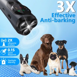 AICase Anti Barking Device,Dog Barking Control Devices,Rechargeable Ultrasonic Dog Bark Deterrent up to 16.4 Ft Effective Control Range Safe for Human & Dogs Portable Indoor & Outdoor