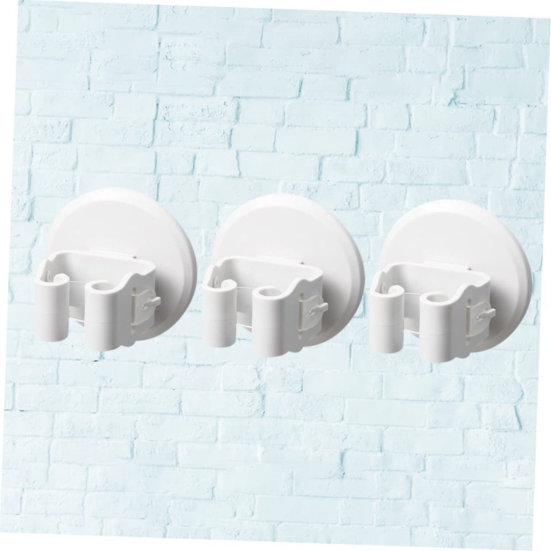 Alipis 3Pcs Wall Mounted Broom and Mop Holder Clips Slip