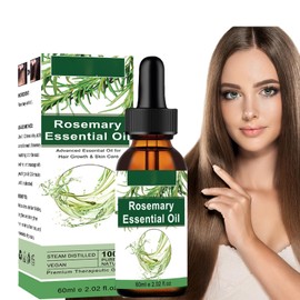 Probuk Rosemary Oil Hair 60 ml, Rosemary Mint Oil Hair, Rosemary Oil for Hair and Scalp, Essential Rosemary Oil for Hair Growth, Skin Care, Aromatherapy, Nourishes the Scalp, Eyebrows and Eyelashes