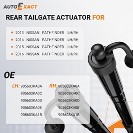 Autoexact Electric Rear Tailgate Power Lift Support Shock strut, Rear Hatch Struts, liftgate Struts Fit for Nissan Pathfinder 2013-2016, Left & Right, 1 Pair, 2Pcs Replaces OE# 905603KA0A