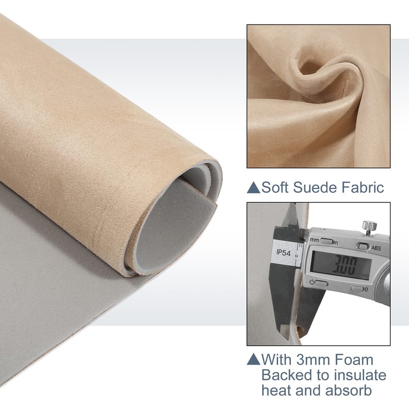 X AUTOHAUX Suede Headliner Fabric 98" Length x 60" Width