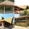 Artificial Thatch Roofing,Self-Adhesive Synthetic Thatch Grass Roof, Mexican Tiki Bar