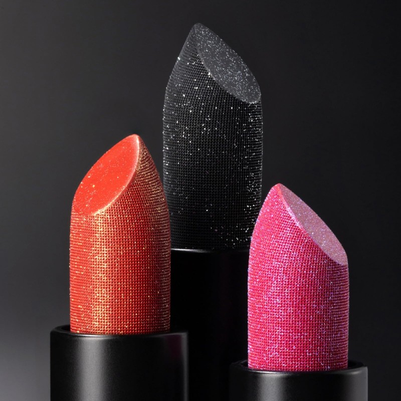 LIANGNISHI Halloween Black Lipstick & Face Paint - Black Lips,