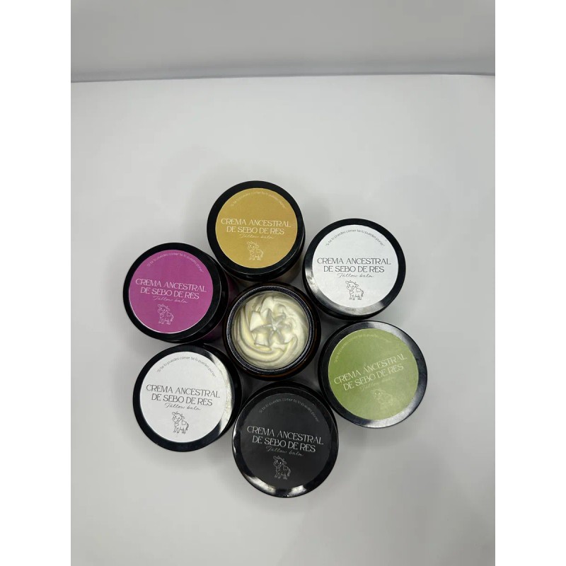 Crema Ancestral De Sebo De Res Con Aceites Esenciales