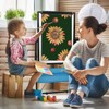 Dry Erase Board with Stand - Double Sided 28"x20" Portable