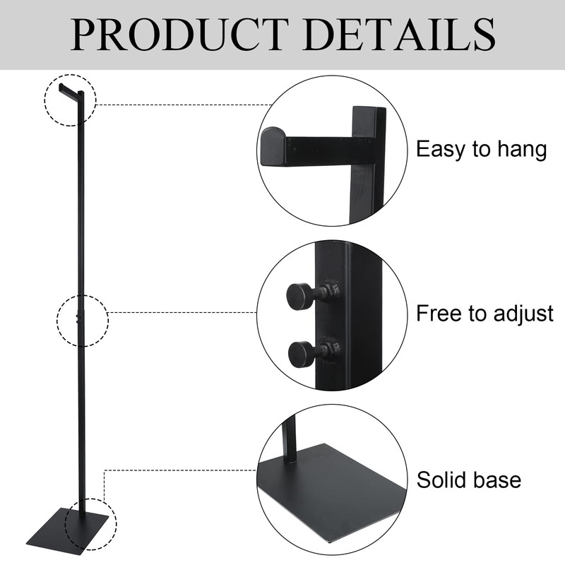 Marsui 1 Pcs Adjustable Clothing Display Rack Adjustable from 48"