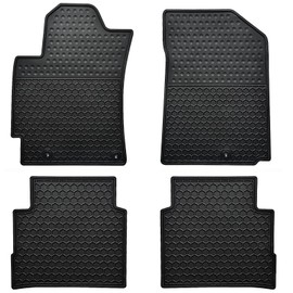 Megiteller Car Floor Mats Custom Fit for Kia Forte 2024 2023 2022 2021 2020 2019 Odorless Washable Heavy Duty Rubber (All Weather) Car Floor Liner Set Black