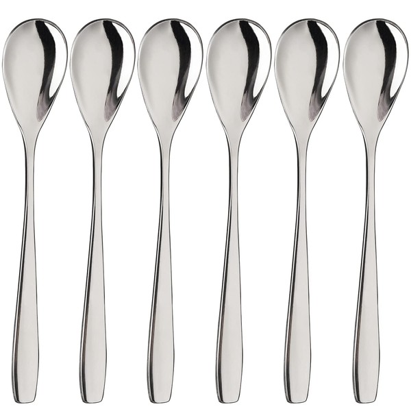 Leegg Egg Spoons for Soft Boiled Eggs, Set of 12, Stainless Steel Spoons for Coffee, Tea, Dessert