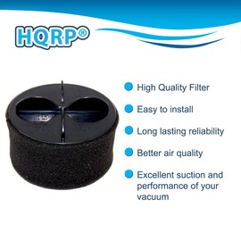 HQRP Post Motor Media Filter + H12 Circular Filter compatible with Bissell CleanView Helix Plus Vacuum 22C1 22C12 32Y7 Upright