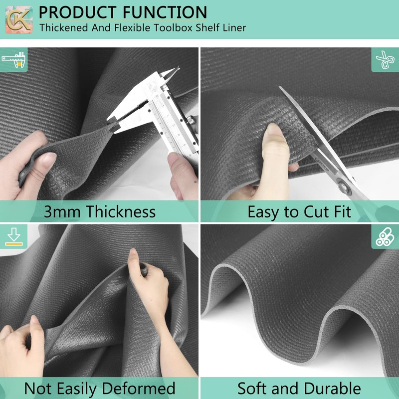 Foam Toolbox Liner Shelf Liner, Thickened Durable Pad Tool Box